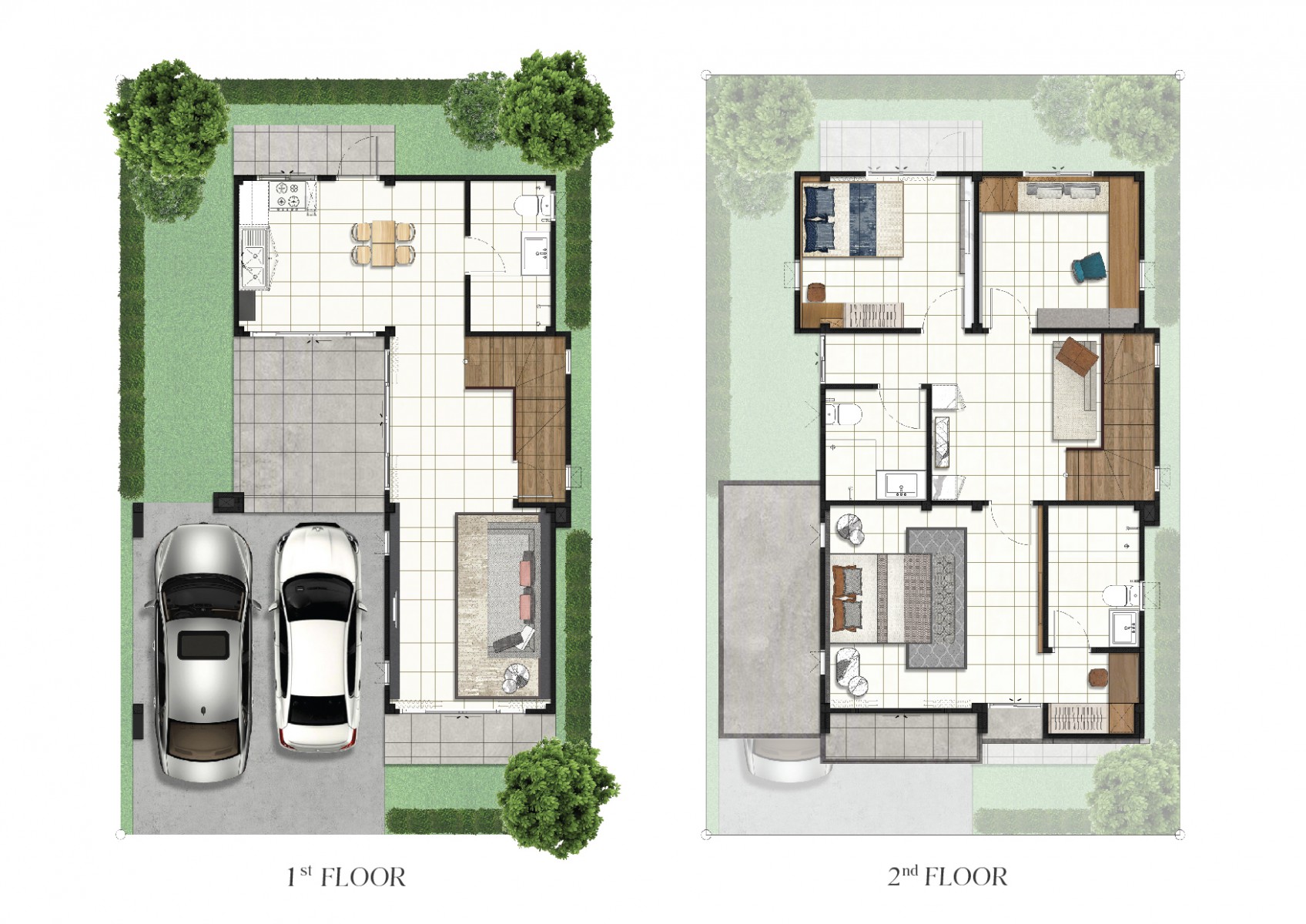 แบบแปลน Pantiya Phraeksa V.7+ : Beyond Quality, Relieved Mind of Living 175 sq.m. (35.10 sq.w) Function space, 3 bedrooms, 3 Bathrooms, 2 Car park. Selling to Floor 3 meter.